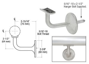 CRL Pismo Series Wall Mounted Hand Rail Bracket - Lunaapro